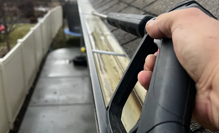 Gutter and roofline of a UK house